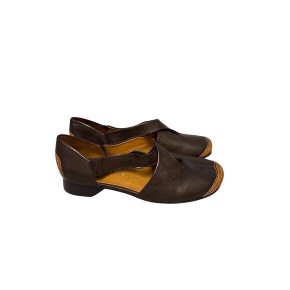 Antonio Melani Women's Size 6.5M Brown Leather Cap Toe Mary Jane Loafer Shoes - Picture 1 of 9